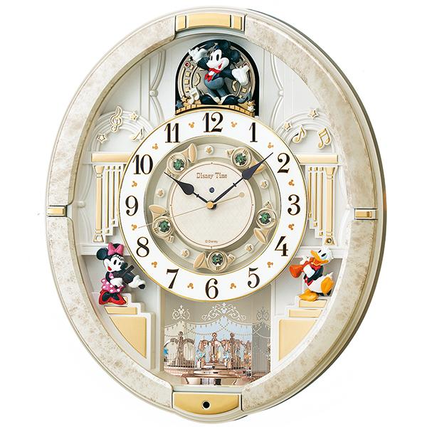 【新品✨】SEIKO 電波時計 ディズニー　からくり時計 FW580W Disney（ディズニー） SEIKOセイコー掛時計ミッキー&フレンズからくり