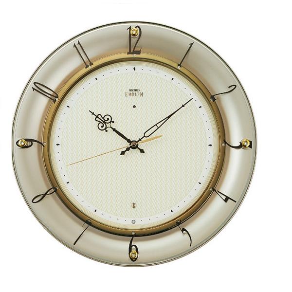 58）訳あり品 セイコー　エンブレム　電波掛け時計 エンブレム SEIKO EMBLEMセイコー高級電波掛時計エンブレム