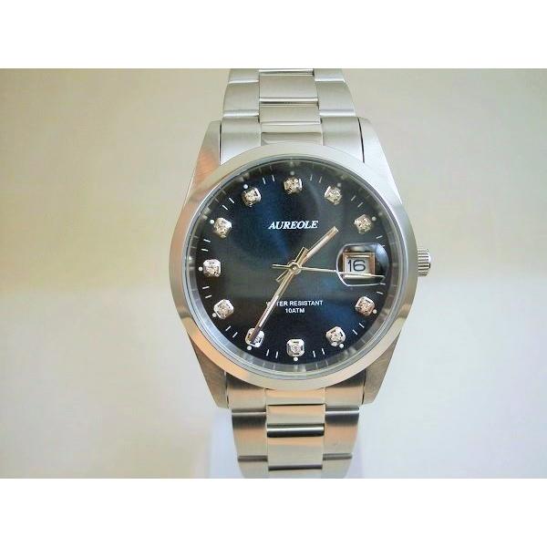 AUREOLE（オレオール） オレオール腕時計メンズ クオーツSW-591M-G