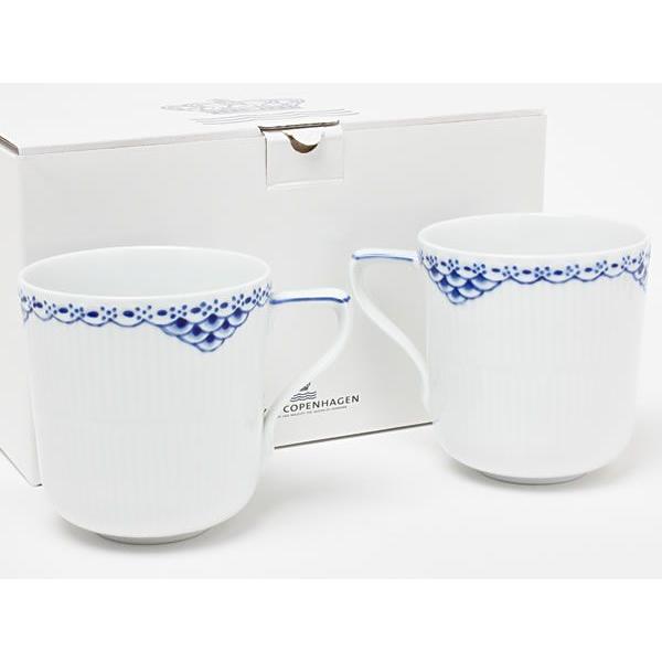 ロイヤルコペンハーゲン　プリンセスブルー　マグカップペア　copen18
