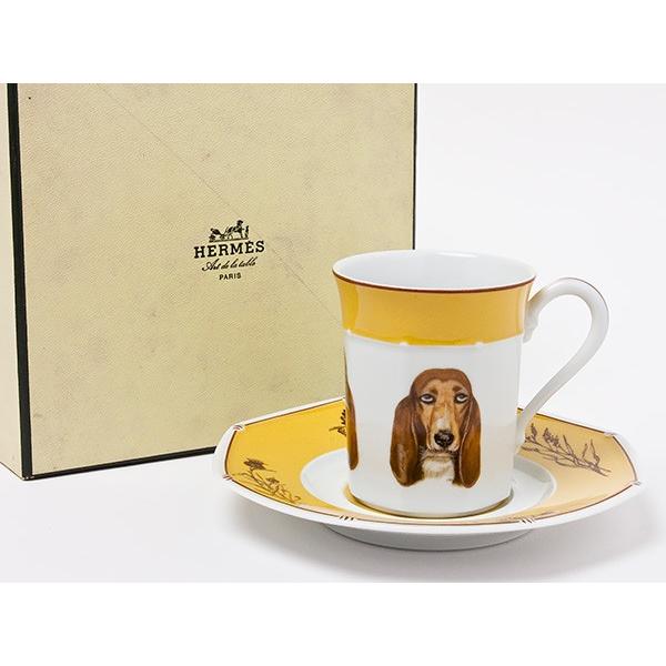 送料無料】エルメス バセットハウンド マグカップ hermes-61/お茶の