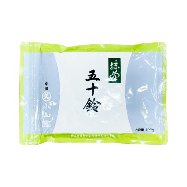 宇治抹茶 丸久小山園 五十鈴 いすず 100g袋入 抹茶 薄茶用 賞味期限27.03.16 クリックポスト対応 大きさ2