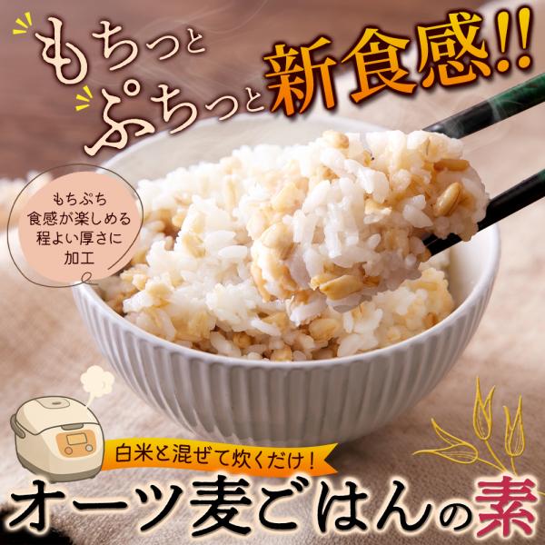 オーツ麦ごはんの素1kg 白米と混ぜて炊くだけ！/オートミール/高栄養価