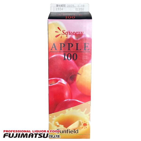 三田 スクイージー アップル 100 ジュース 1000ml ※12本まで1個口で発送可能   暑中見舞い ギフト 御祝 熨斗