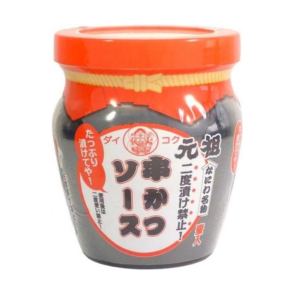 大阪浪速区は新世界の通天閣を中心に流行している、“ドボンッ”と漬けて食べる「二度漬け禁止!!」の揚げ物用ソースです。このソースは、ウスターソースをベースに醸造醤油を加え、更に塩分・香辛料をひかえることで、たっぷり漬けても甘いまろやかな美味し...