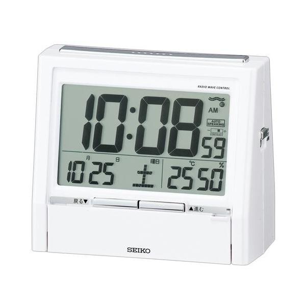 山越 SEIKO　デジタル電波時計 セイコー Amazon.co.jp: セイコー クロック 置き時計 目覚まし時計 電波