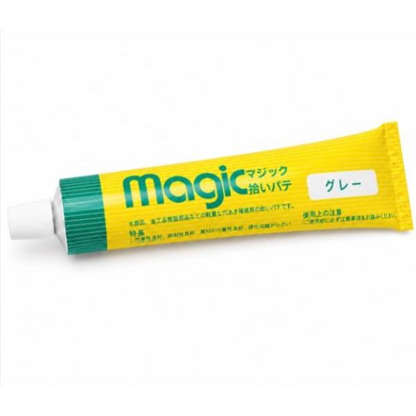 イサム　ラッカーパテ マジック拾いパテ グレー  　1箱（200g×12本セット） 【送料無料（北海道・沖縄・離島を除く）】