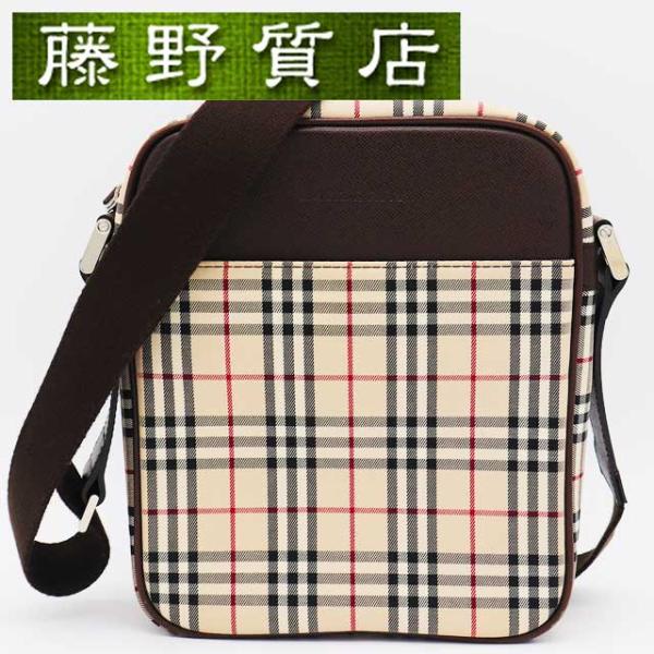 BURBERRY（バーバリー） ショルダーバッグ キャンバス PVC レザー ノバ