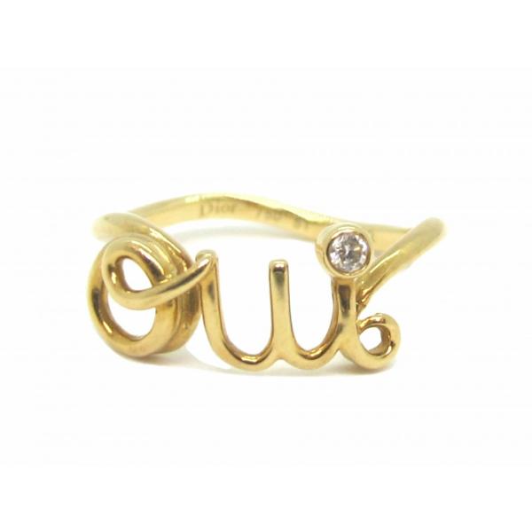 Christian Dior ディオール Dior OUIリング 750YG×1P