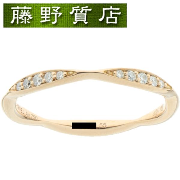 ★CHANEL★ カメリア ハーフエタニティ ダイヤリング 定価35.4万 CAMELIA （新品仕上げ済）シャネル CHANEL カメリア ハーフ エタニティ