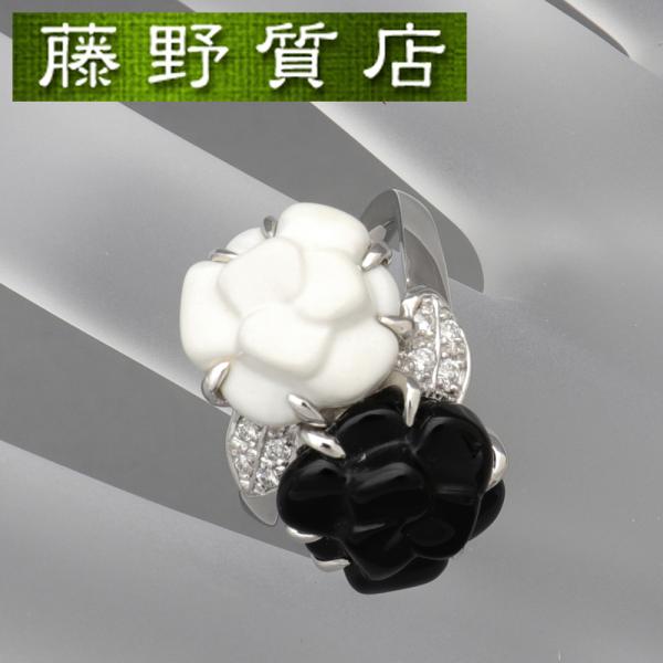 激安鑑定済み✨シャネル　カメリアブラックリングB14V Camelia 激安鑑定済み✨シャネル カメリアブラックリングB14V Camelia