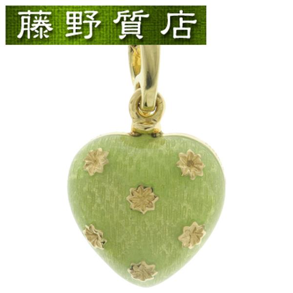 ファベルジェ FABERGE エナメル ハート ペンダントトップ K18 YG
