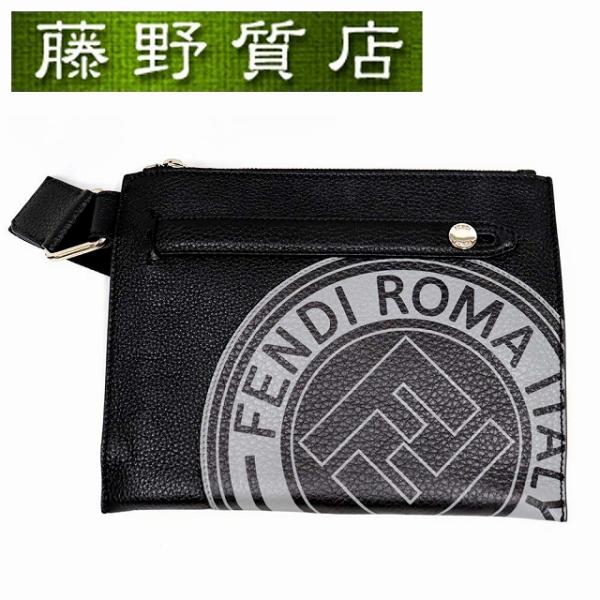 FENDI FFロゴスタンプ メッセンジャー ショルダーバッグ FENDI (美品）フェンディ FFロゴスタンプ メッセンジャー