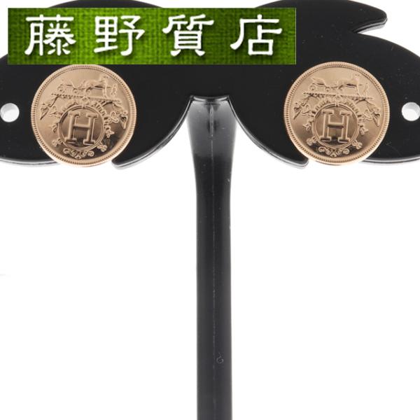 HERMES （新品仕上げ済）エルメス エクスリブリス ピアス