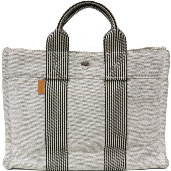 フールトゥ エルメス HERMES PM(30cm) トワルアッシュ グレー 8085