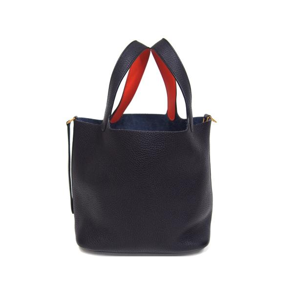 ❤お得なお品❤ピコタンロックMM ブルーザンジバル ゴールド金具 エルメス C刻 ❤お得なお品❤ピコタンロックMM ブルーザンジバル ゴールド金具