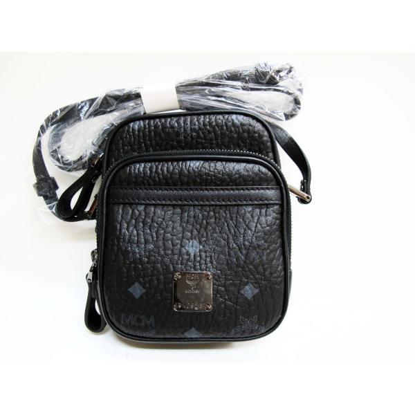 MCM（エムシーエム） 斜め掛けショルダーバッグ PVC 黒 BK001 8326