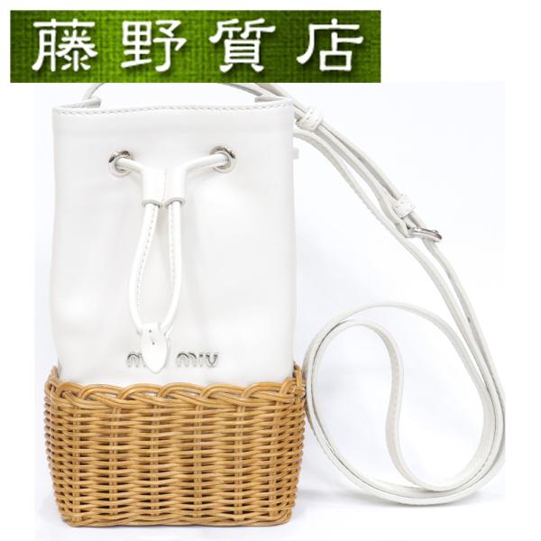 miumiu ゴブラン織巾着バック miu miu（ミュウミュウ） (新品) クロス ボディ ショルダー バッグ