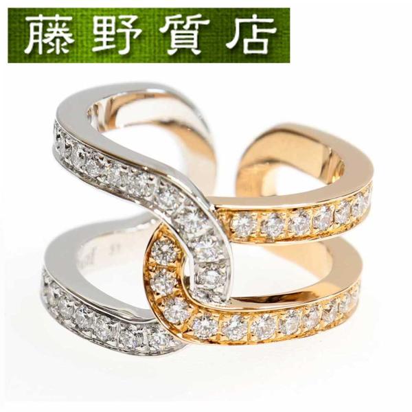 廃盤希少品☆ ピアジェPIAGET☆K18スイングダイヤ付きV字リング☆55号 ポセション （新品仕上げ済） ピアジェ PIAGET ダイヤ リング 指輪 #51