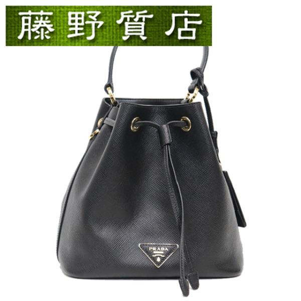 SAFFIANO（PRADA） （美品）プラダ PRADA 巾着 バケット ハンド