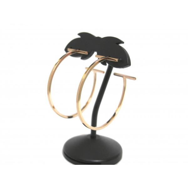 TIFFANY&Co. ティファニー Tワイヤーフープピアス ラージ 750PG