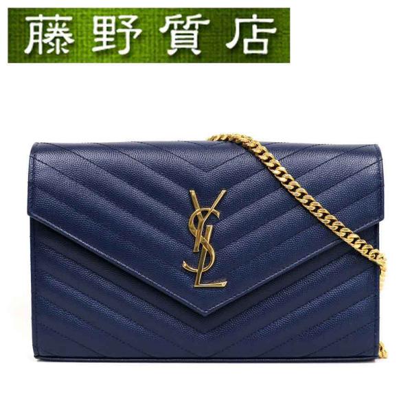 美しい♪▼モノグラム チェーン ウォレット▼Saint Laurent Yves Saint Laurent サンローラン SAINT LAURENT モノグラムYSL