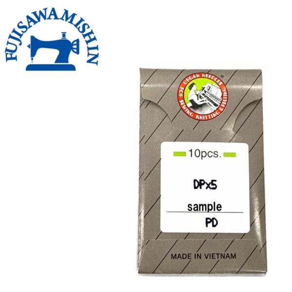 ミシン針のトップメーカーオルガン社製のミシン針です。工業用　穴かがり・千鳥縫用ミシン針厚物の工業用ミシンで多く使用されていますDP×5の針にチタンPDコーティングした針です。DP×５の針と同じ規格ですので、DP×５と同じようにご使用ください...