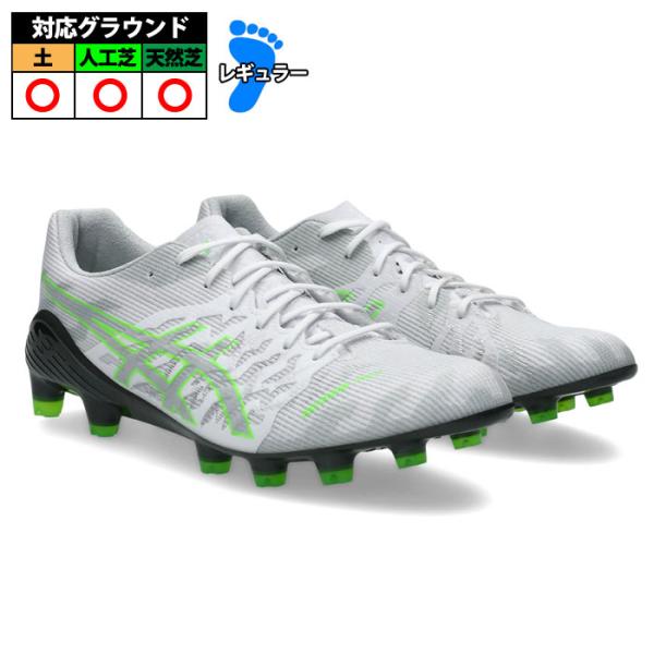 メーカー：アシックス (asics)品名：DS LIGHT ACROSS 3品番：1101A070-103■アッパー合成樹脂■アウトソール合成底■ミッドソールSTANDARD■カラーWhite/Green Gecko■対応グラウンド天然芝・...