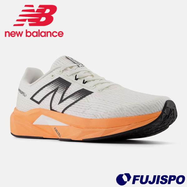 野球 ニューバランス ランニングシューズ FuelCell Propel V5 newbalance ウォーキング ジョギング 靴 メンズ レディース ホワイト/オレンジ (MFCPRCG5D)