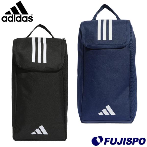 ◇かばん シューズケース シューズバッグ 靴入れ 部活メーカー：アディダス (adidas)品名：TIRO L シューズバッグ品番：MKB58■素材ポリエステル100%(プレーンウィーブ)■カラーHS9767(ブラック×ホワイト)IB864...