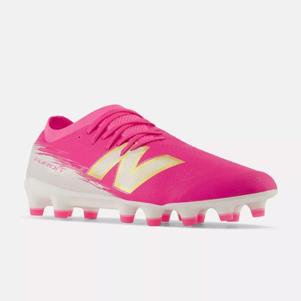 ニューバランス Furon Pro HG AG V8 NewBalance サッカースパイク シューズ 土 人工芝 大人 ワイド PINK (UF2H94H2E)