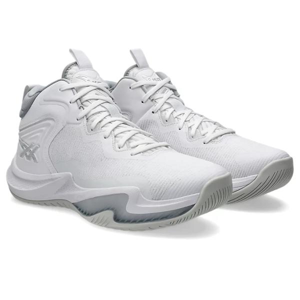 空中戦を得意とするプレーヤーのジャンプをアシストするクッション・バウンスモデルリバウンドなど高さが求められるプレーを得意とするプレーヤーにおすすめのバスケットボールシューズ■カラー101：White/Glacier Grey■サイズ24.0...