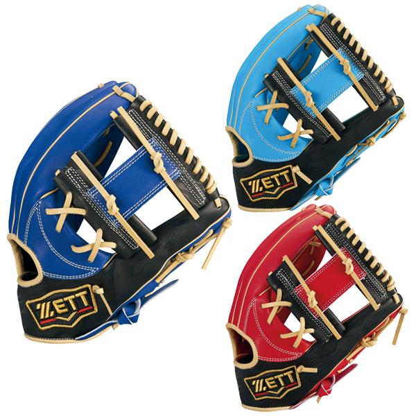 ZETT PROSTATUS 野球グローブ 右投げ用 ゼット ZETT 野球グローブ グラブ 軟式 内野手用 右投げ用