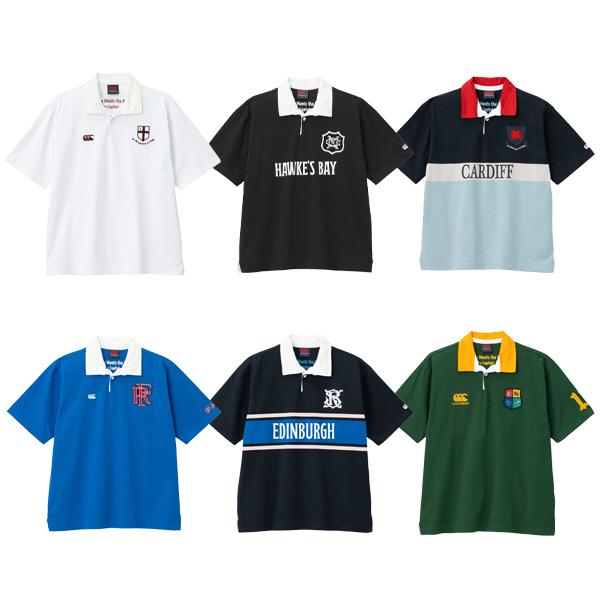 新品タグ付 カンタベリー ショートスリーブラガーシャツ ポロシャツ 肉厚 カンタベリー（Canterbury） メンズ トップス ショートスリーブ ラガー