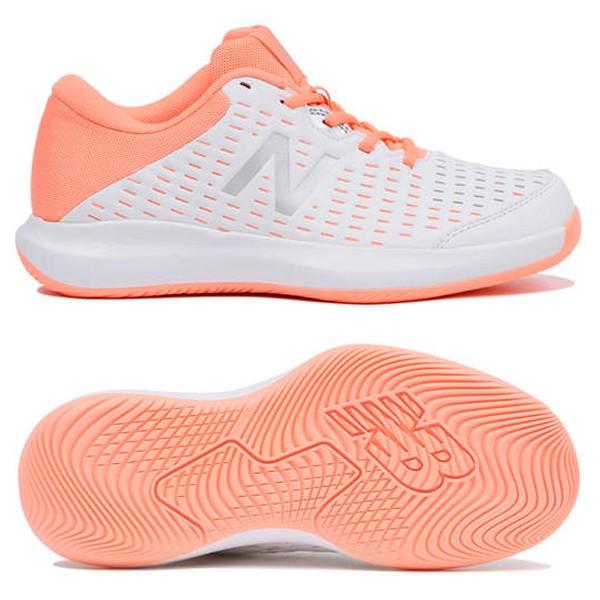 ニューバランス テニスシューズ オールコート 新品 送料無料 レディース White Wch696p4 2e Pinkカラー