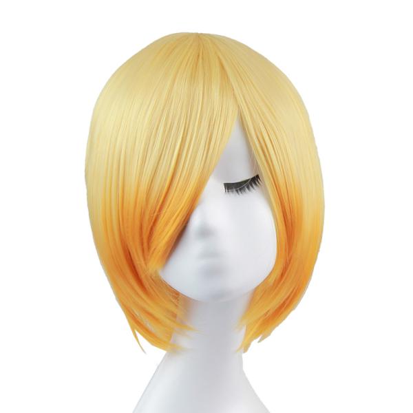 ウィッグ コスプレ キャラウィッグ ショートボブ 鬼滅 金髪 耐熱 男装 富士達 ふじたつ 我妻善逸風 キャラベースウィッグ Q 044 Zen ウィッグ コスプレ 仮装の富士達 通販 Yahoo ショッピング