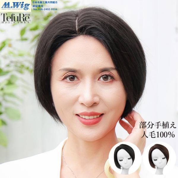 【売切セール 返品交換不可】 ウィッグ 医療用  ウイッグ ショート ボブ 女性 かつら 自然 人工毛 フルウィッグ 【センターパートショートボブ】