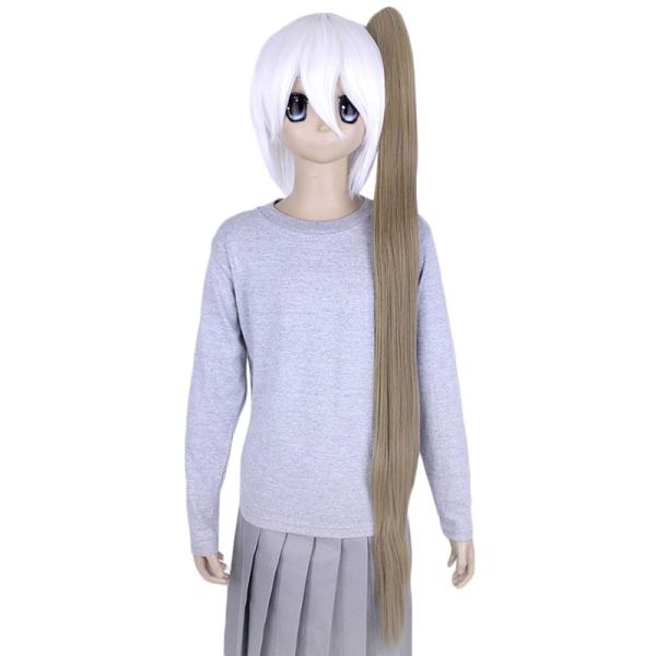 ■バンス100cm【加工向きコスプレ用品】ワニクリップで挟むだけ！ツインテールやポニーテールなどの加工のお助けアイテム☆【ポイント1】　ワニクリップで固定するだけの簡単設計！【ポイント2】　長さ100cmでキャラの幅が広がる！【ポイント3】...