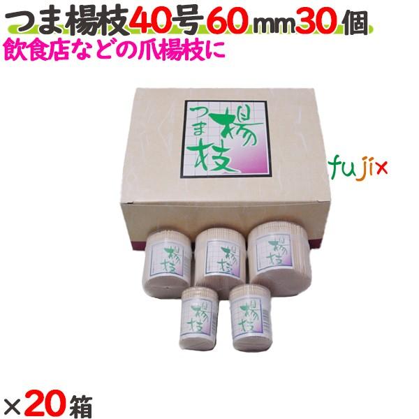 つま楊枝 40号 60mm 600個（30個×20箱）／ケース 【たか印】 【業務用