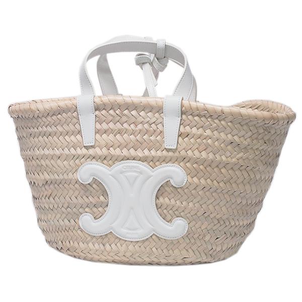 CELINE セリーヌ かごバック ティーン トリオンフ ホワイト パニエ