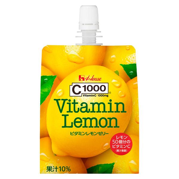 C1000 ビタミンレモンゼリー 180g 24個入り 1ケース ハウスウェルネスフーズ ゼリー飲料 Kk T 富士薬品paypayモール店 通販 Paypayモール