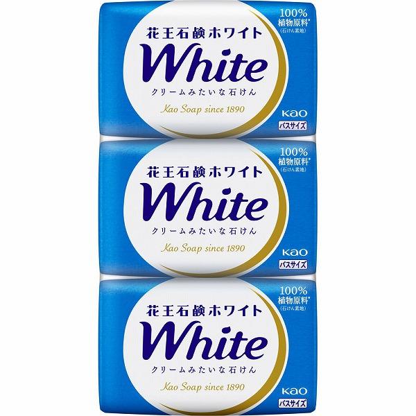花王石鹸ホワイト バスサイズ ホワイトフローラルの香り 130g×3個パック　花王