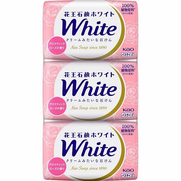 花王石鹸ホワイト バスサイズ アロマティック・ローズの香り 130g×3個パック　花王