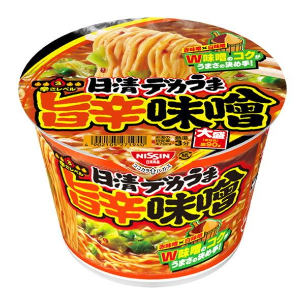 日清食品 日清 デカうま旨辛味噌 106g×12個入り(1ケース)（KT