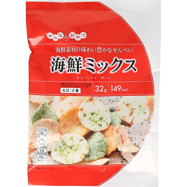 モントワール みんなのおやつ 海鮮ミックス 32g×15袋(1ケース)（YB