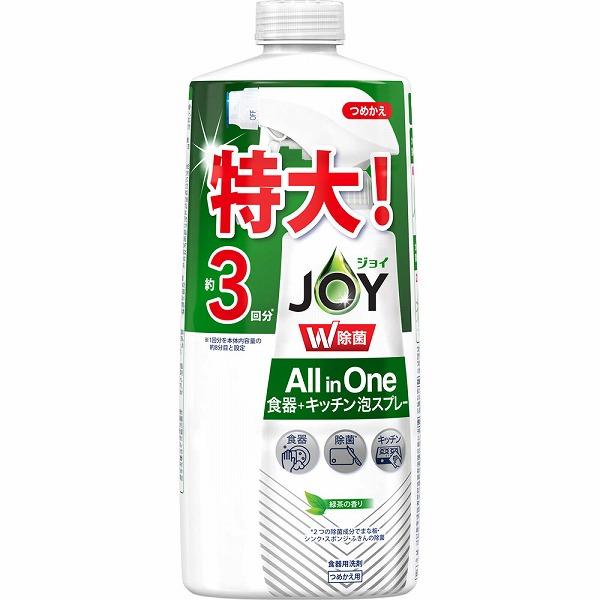 除菌ジョイミラクル泡スプレー 緑茶の香り 詰替3回分 630mL