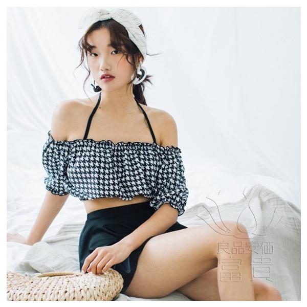 レディース水着 ビキニ4点セット セパレート ビスチェ風 ホルタートップ 千鳥格子 オフショルダー 上下別柄 可愛い シンプル 温泉 人気 おすすめ Buyee Buyee Jasa Perwakilan Pembelian Barang Online Di Jepang