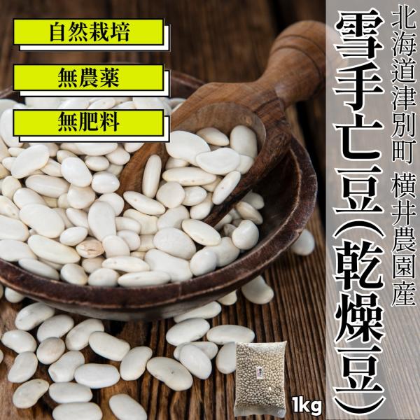 北海道産無農薬・無肥料栽培雪手亡