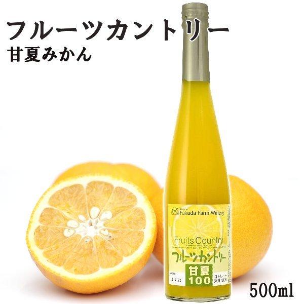 ジュース 甘夏 フルーツカントリー 100% ストレート 1本500ml 九州