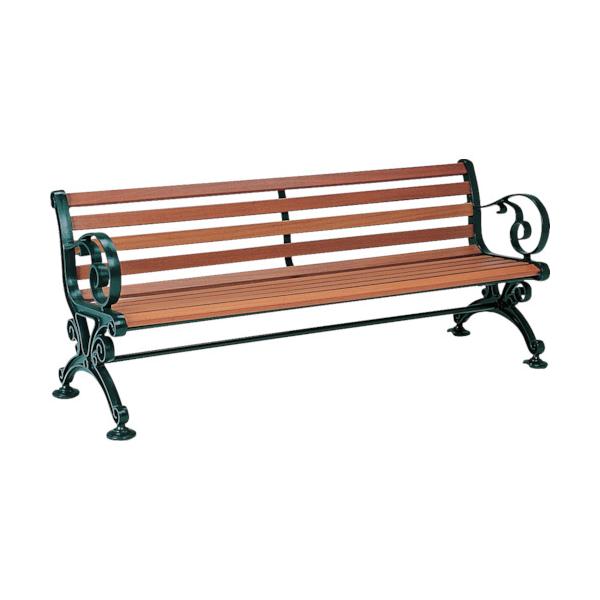 【送料無料】【受注生産品】【法人専用】【直送専用品】テラモト　ベンチスワール　1800　肘付　BC-303-018-1 テラモト ベンチスワール1800（肘付） BC-303-018-1 118-0237